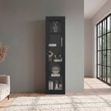 Vitrina Rectangular Home Wengue 45x180.6cm con Cuatro Entrepaños