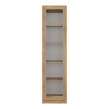 Vitrina Rectangular Home Macadamia 45x180.6cm con Cuatro Entrepaños