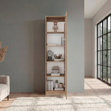 Vitrina Rectangular Home Macadamia 45x180.6cm con Cuatro Entrepaños