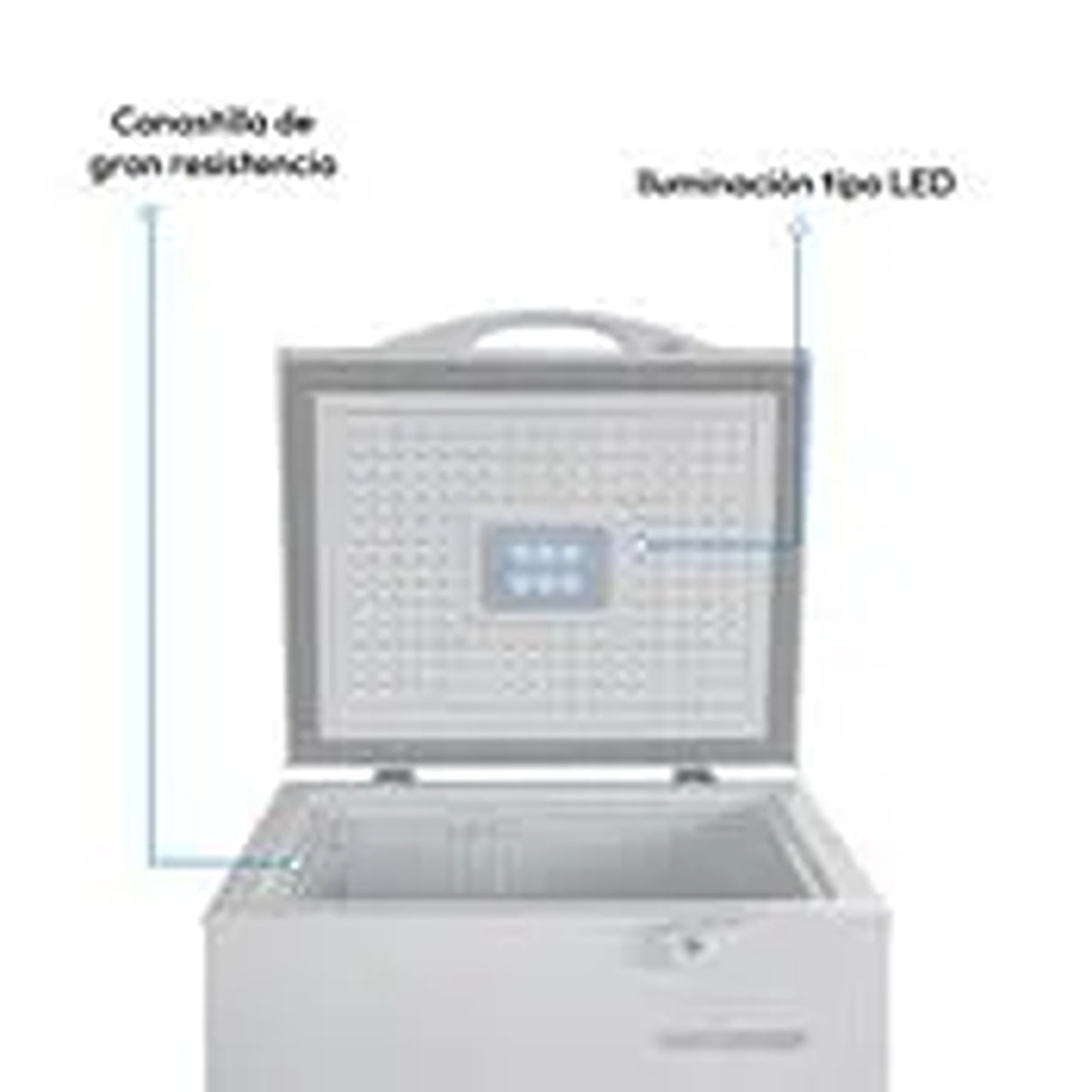 Congelador Challenger Blanco 47.6x84.6cm de 97 Litros Frost con Un Compartimiento