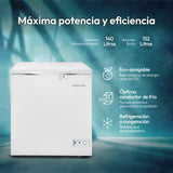Congelador Challenger Blanco 75.4x84.5cm de 140 Litros Frost con Un Compartimiento - CONGELADORES | Bylmo