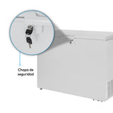 Congelador Challenger Blanco 117x89.5cm de 337 Litros Frost con Un Compartimiento