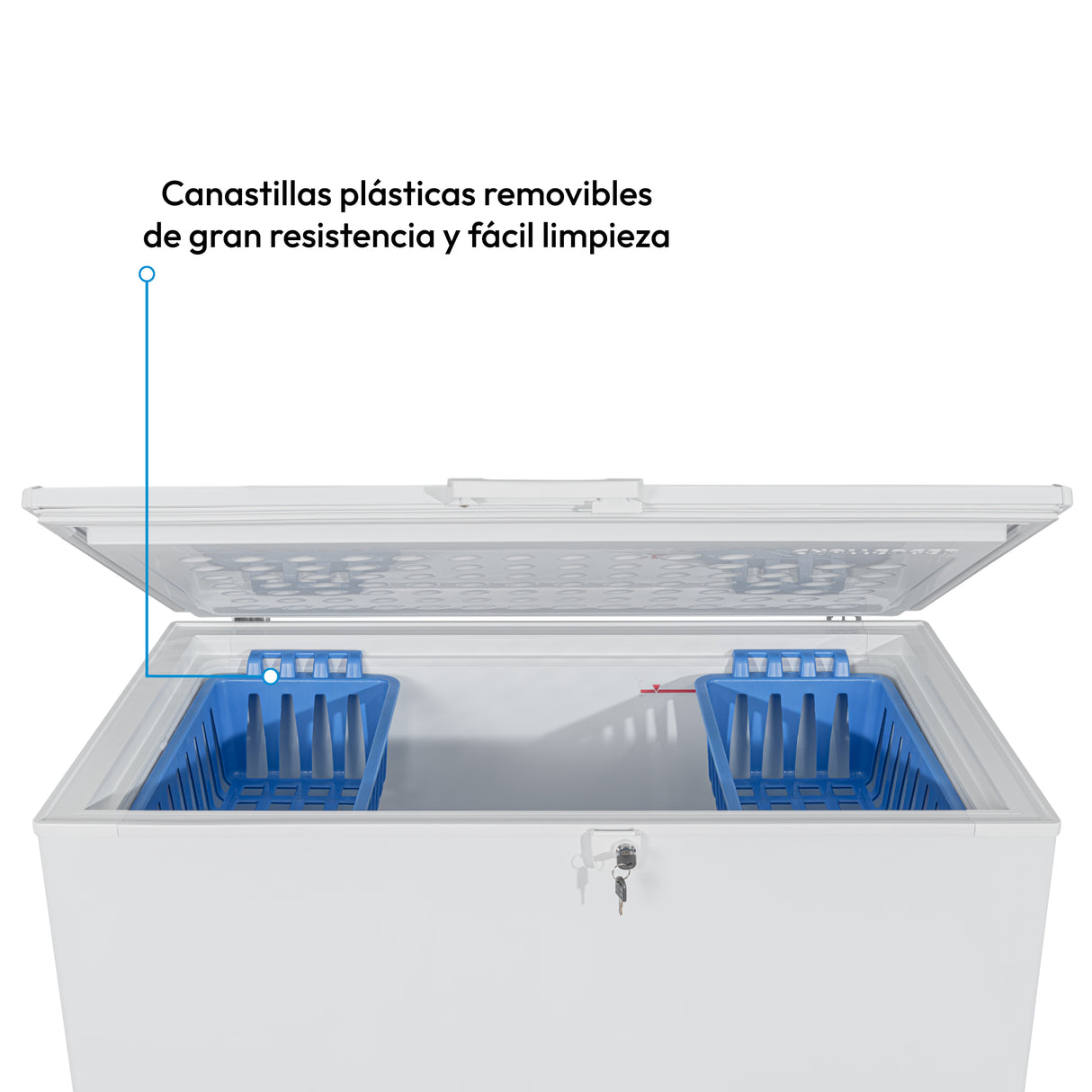 Congelador Challenger Blanco 117x89.5cm de 337 Litros Frost con Un Compartimiento