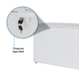 Congelador Challenger Blanco 156x89.5cm de 490 Litros Frost con Un Compartimiento