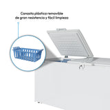 Congelador Challenger Blanco 156x89.5cm de 490 Litros Frost con Un Compartimiento