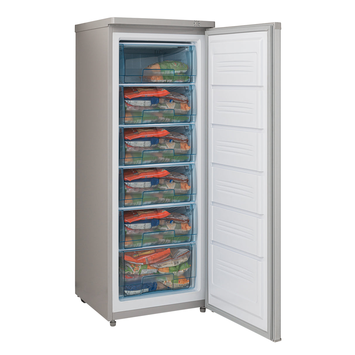 Congelador Challenger Gris 54.9x144cm de 161 Litros Frost con Seis Compartimientos