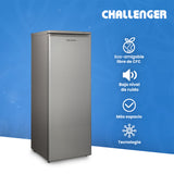 Congelador Challenger Gris 54.9x144cm de 161 Litros Frost con Seis Compartimientos