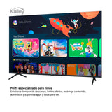 Televisor Kalley Google TV Negro 122.6x77.6cm de 55" Pulgadas Smart LED 4K 2160P con Wifi y Bluetooth Integrado