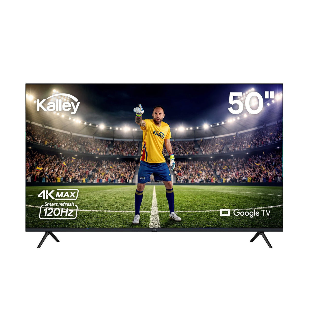 Televisor Kalley Google TV Negro 111.1x71.07cm de 50" Pulgadas Smart LED 4K 2160P con Wifi y Bluetooth Integrado - TELEVISORES | Bylmo