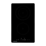 Estufa de Empotrar Challenger Vitrocerámica Negro 30x50cm 220 Voltios con Dos Quemadores y con Pantalla Digital - ESTUFAS DE EMPORTRAR Y CUBIERTAS | Bylmo