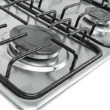 Estufa de Empotrar Challenger Precisa Plateado y Gris 58.5x43.5cm para Gas Natural con Cuatro Quemadores - ESTUFAS DE EMPORTRAR Y CUBIERTAS | Bylmo