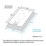 Estufa de Empotrar Challenger Inducción Negro 30x52cm 220 Voltios con Dos Quemadores y con Pantalla Digital - ESTUFAS DE EMPORTRAR Y CUBIERTAS | Bylmo