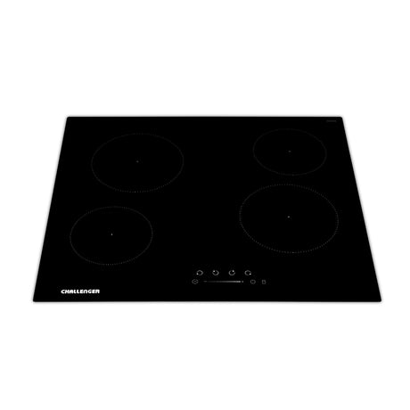 Estufa de Empotrar Challenger Vitrocerámica Negro 56x49cm 220 Voltios con Cuatro Quemadores y con Pantalla Digital - ESTUFAS DE EMPORTRAR Y CUBIERTAS | Bylmo