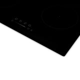 Estufa de Empotrar Challenger Vitrocerámica Negro 56x49cm 220 Voltios con Cuatro Quemadores y con Pantalla Digital - ESTUFAS DE EMPORTRAR Y CUBIERTAS | Bylmo