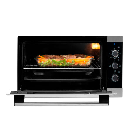 Horno de Empotrar Challenger Negro y Gris 59.5x36cm Electrico 110 Voltios - HORNOS DE EMPORTRAR | Bylmo