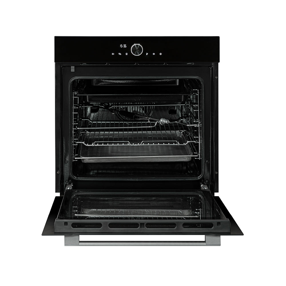Horno de Empotrar Challenger Aura Negro 59.5x59.5cm Electrico 220 Voltios con Pantalla Digital - HORNOS DE EMPORTRAR | Bylmo