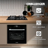 Horno de Empotrar Challenger Aura Negro 59.5x59.5cm Electrico 220 Voltios con Pantalla Digital - HORNOS DE EMPORTRAR | Bylmo