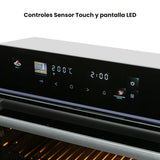 Horno de Empotrar Challenger Aura Negro 59.8x59.8cm Electrico 220 Voltios con Pantalla Digital - HORNOS DE EMPORTRAR | Bylmo