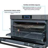 Horno de Empotrar Challenger Isola Gris Mate 89.4x59.5cm Electrico 220 Voltios con Pantalla Digital - HORNOS DE EMPORTRAR | Bylmo