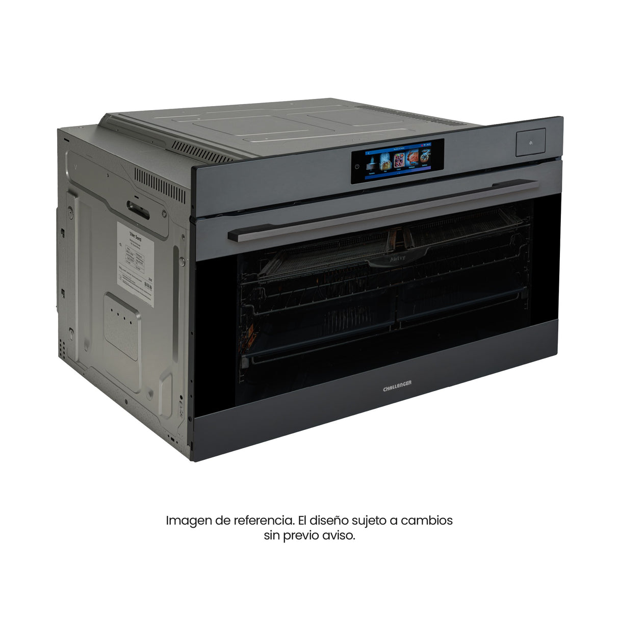 Horno de Empotrar Challenger Isola Gris Mate 89.4x59.5cm Electrico 220 Voltios con Pantalla Digital - HORNOS DE EMPORTRAR | Bylmo