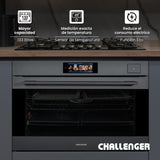 Horno de Empotrar Challenger Isola Gris Mate 89.4x59.5cm Electrico 220 Voltios con Pantalla Digital - HORNOS DE EMPORTRAR | Bylmo