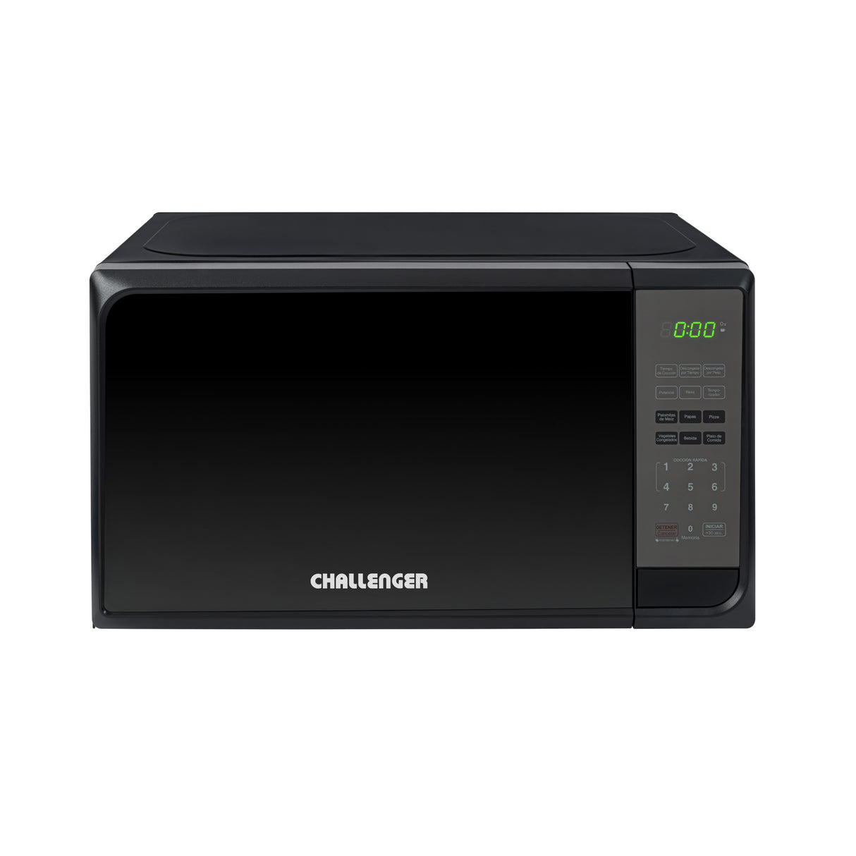 Horno Microondas Challenger Negro 44x29.5cm de 20 Litros con Seis Funciones Preconfiguradas - HORNOS MICROONDAS | Bylmo