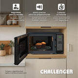 Horno Microondas Challenger Negro 44x29.5cm de 20 Litros con Seis Funciones Preconfiguradas - HORNOS MICROONDAS | Bylmo