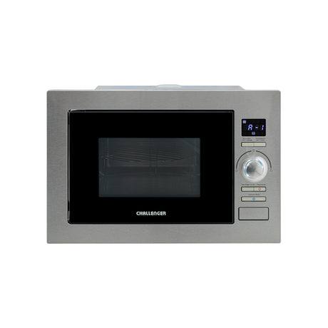 Horno Microondas de Empotrar Challenger Gris y Negro 59.5x38.8cm de 25 Litros con Ocho Funciones Preconfiguradas - HORNOS MICROONDAS | Bylmo