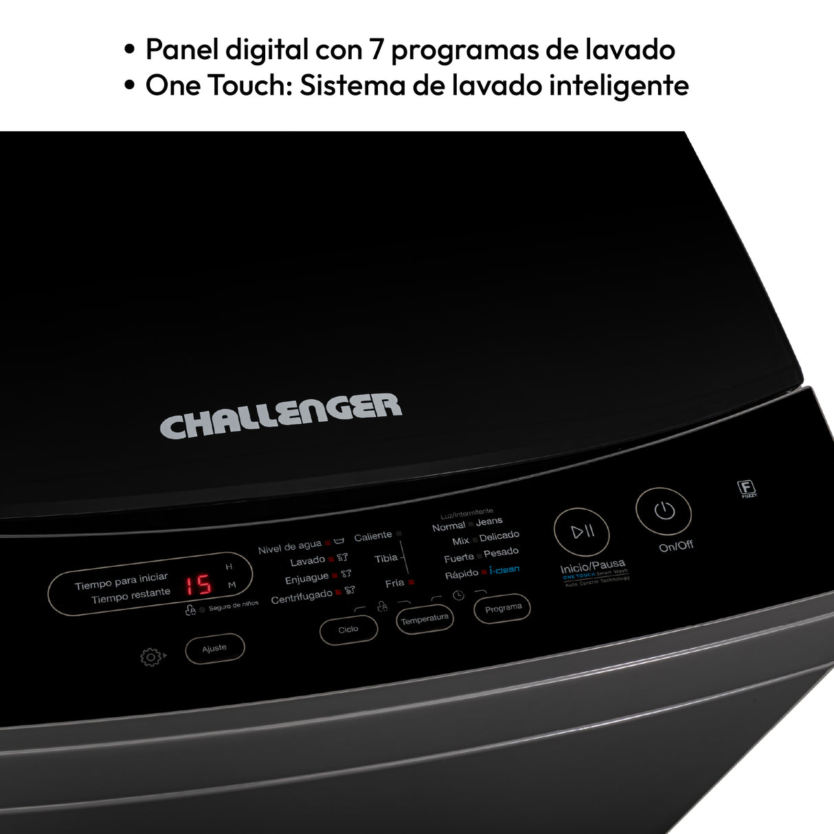 Lavadora Challenger Gris Oscuro 55x93.5cm 11 Kilogramos - LAVADORAS Y SECADORAS | Bylmo