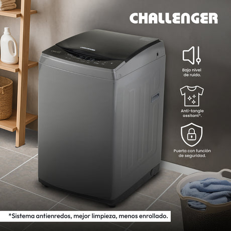 Lavadora Challenger Gris Oscuro 55x93.5cm 11 Kilogramos - LAVADORAS Y SECADORAS | Bylmo