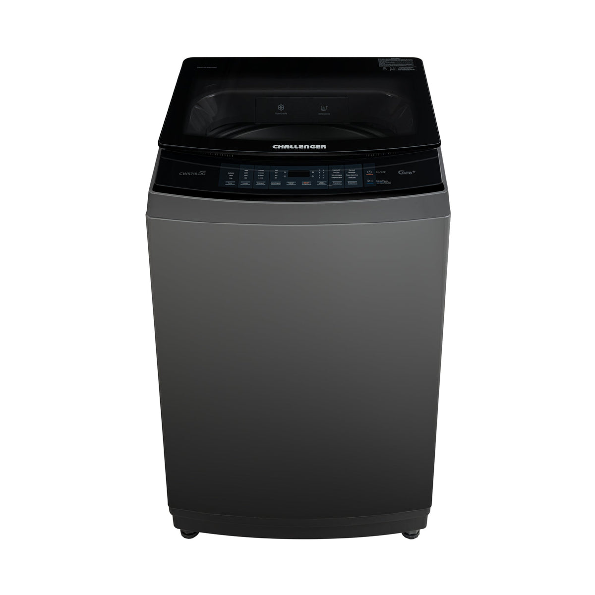 Lavadora Challenger Gris 61x100cm 18 Kilogramos