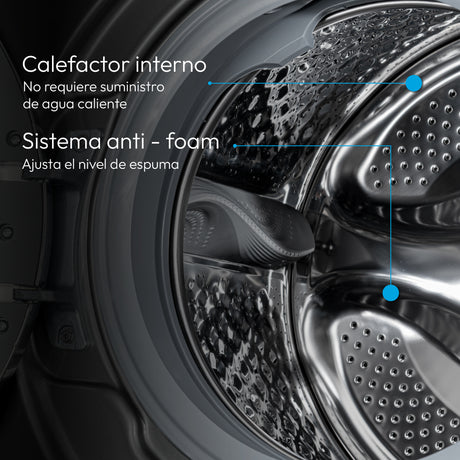 Lavadora Secadora Challenger Inventer Plateado 59.5x85cm 14 Kilogramos - LAVADORAS Y SECADORAS | Bylmo