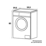 Lavadora Secadora Challenger Inventer Plateado 59.5x85cm 14 Kilogramos - LAVADORAS Y SECADORAS | Bylmo