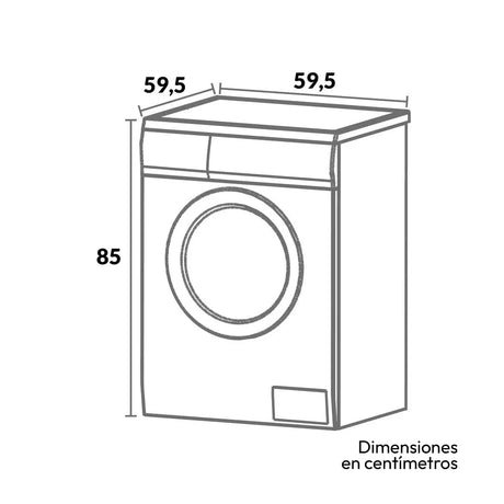 Lavadora Secadora Challenger Inventer Plateado 59.5x85cm 14 Kilogramos - LAVADORAS Y SECADORAS | Bylmo