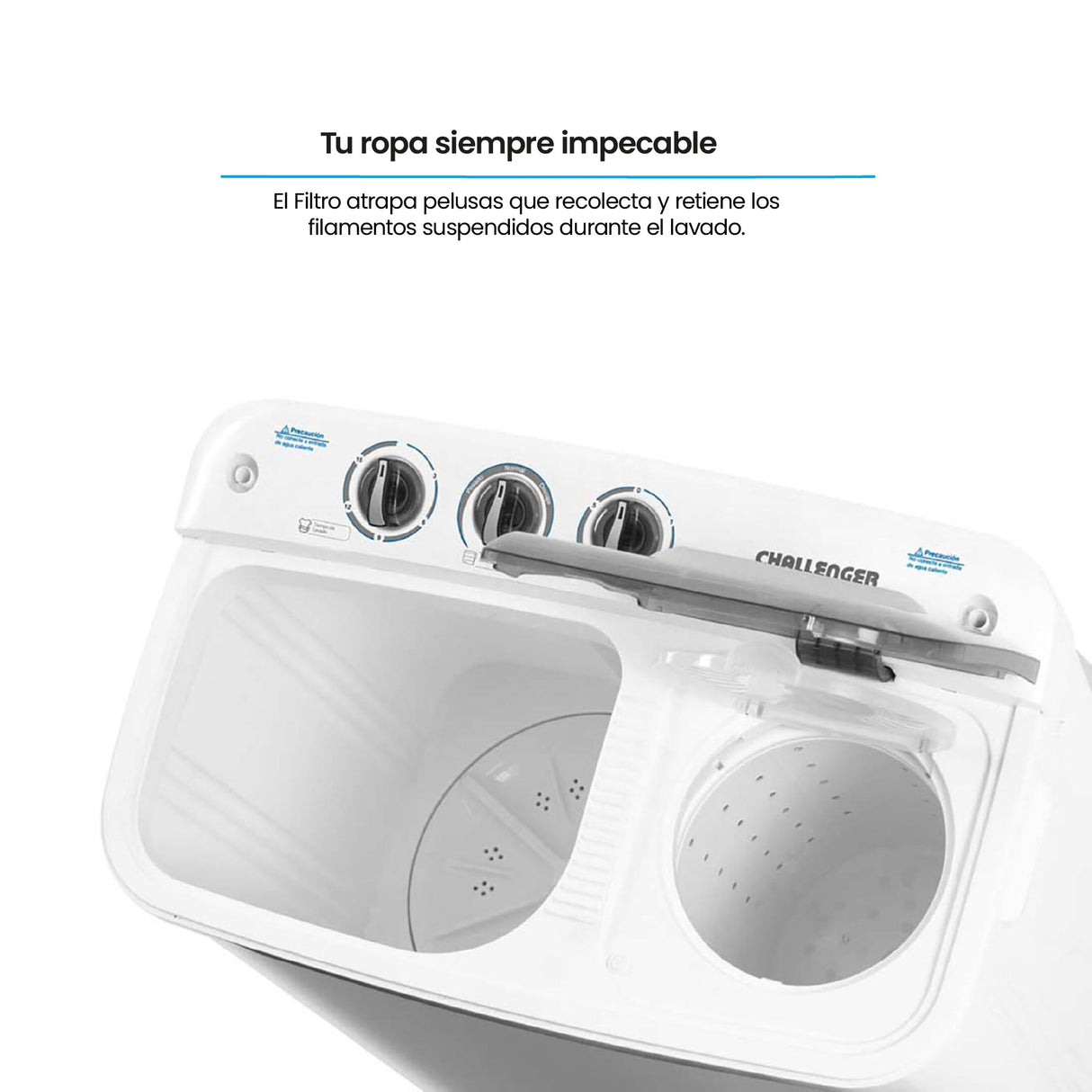 Combo Lavadora Semiautomática y Nevera Challenger 239L