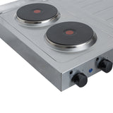 Mesón de Cocina Challenger Gris 120x50cm de Acero Inoxidable con Pozuelo Lado Derecho y con Estufa - MESONES DE COCINA | Bylmo