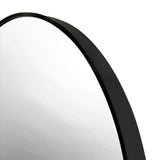 Espejo de Pared Munich Negro 80x80cm Redondo con Marco Metalico - ESPEJOS DE PARED | Bylmo