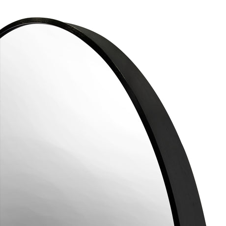 Espejo de Pared Munich Negro 80x80cm Redondo con Marco Metalico - ESPEJOS DE PARED | Bylmo