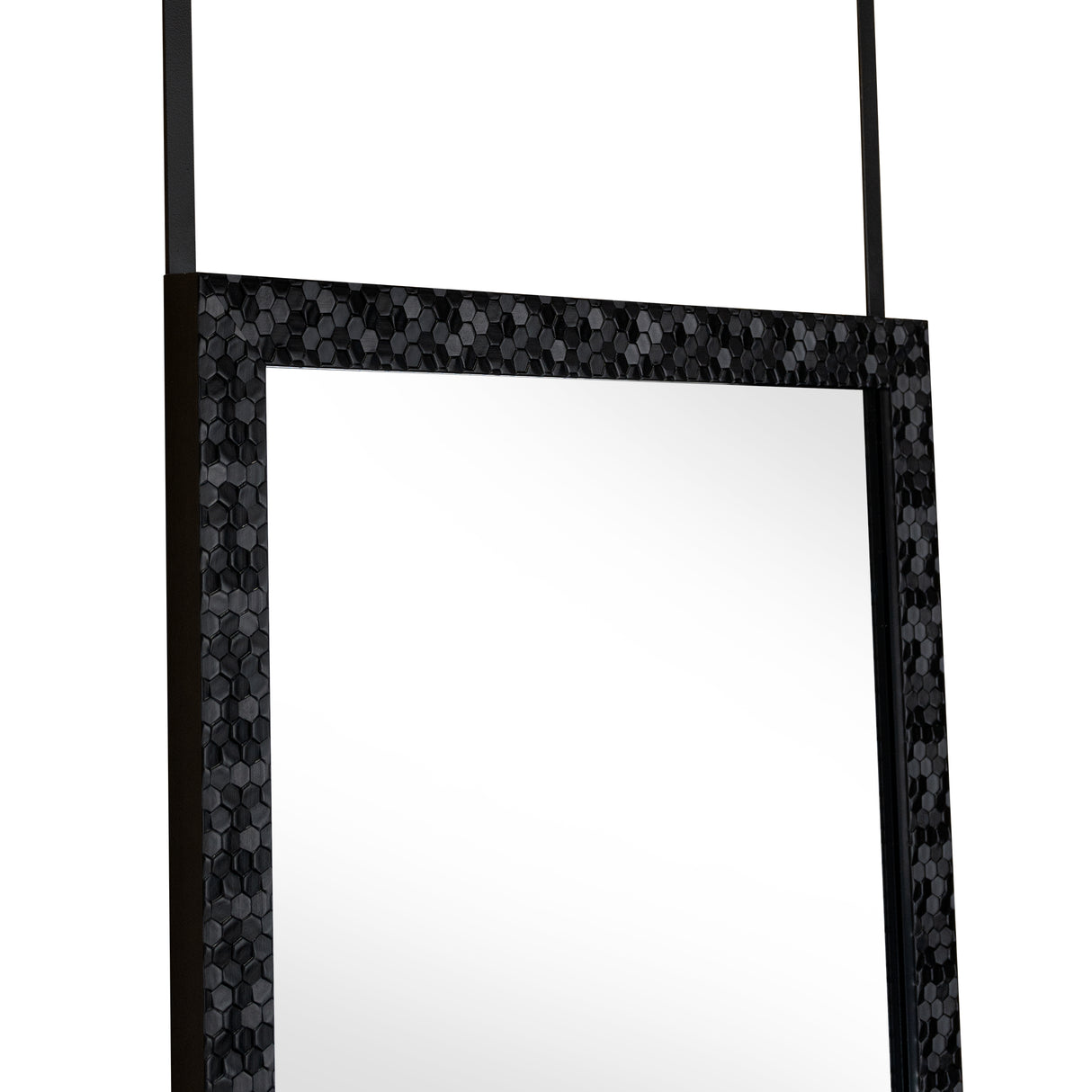 Espejo de Pared Gael Negro 34x124cm Rectangular con Marco en Poliestireno - ESPEJOS DE PARED | Bylmo