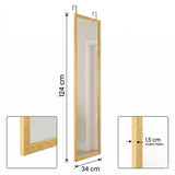 Espejo de Pared Gael Dorado 34x124cm Rectangular con Marco en Poliestireno - ESPEJOS DE PARED | Bylmo