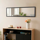 Espejo de Pared Liam Negro 34x124cm Rectangular con Marco en Poliestireno - ESPEJOS DE PARED | Bylmo