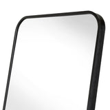 Espejo de Piso Isa Negro 40x150cm Rectangular con Marco Metálico - ESPEJOS DE PISO | Bylmo