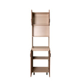 Alacena Challenger Nola 60x218cm con Dos Puertas y con Espacio para Microondas - ALACENAS Y MUEBLES MICROONDAS | Bylmo