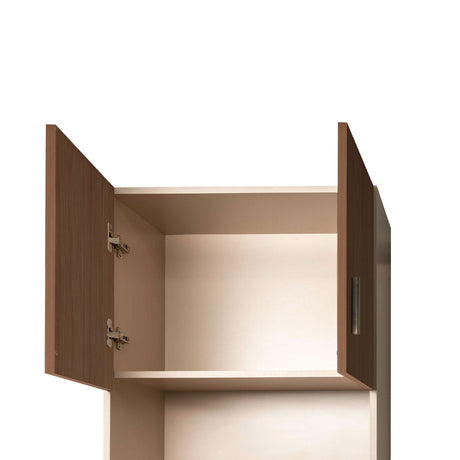 Alacena Challenger Nola 60x218cm con Dos Puertas y con Espacio para Microondas - ALACENAS Y MUEBLES MICROONDAS | Bylmo