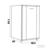 Mini Bar Challenger Negro 48.5x85.1cm Frost de 107 Litros y con Congelador - MINIBAR | Bylmo