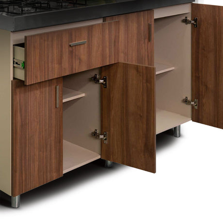 Mueble Inferior de Cocina Challenger Nola 149.2x85cm sin Meson y sin Estufa