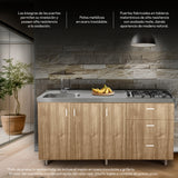 Mueble Inferior de Cocina Challenger Acandi 179.2x85cm sin Meson y sin Estufa - MUEBLES INFERIORES DE COCINA | Bylmo