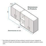 Mueble Superior de Cocina Challenger Acandi 150x60cm con Espacio para Extractor