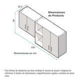 Mueble Superior de Cocina Challenger Nola 150x60cm con Espacio para Extractor - MUEBLES SUPERIORES DE COCINA | Bylmo