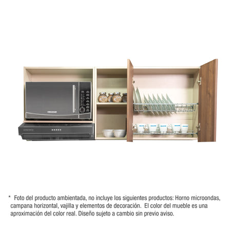 Mueble Superior de Cocina Challenger Nola 150x60cm con Espacio para Extractor y con Espacio para Microondas - MUEBLES SUPERIORES DE COCINA | Bylmo